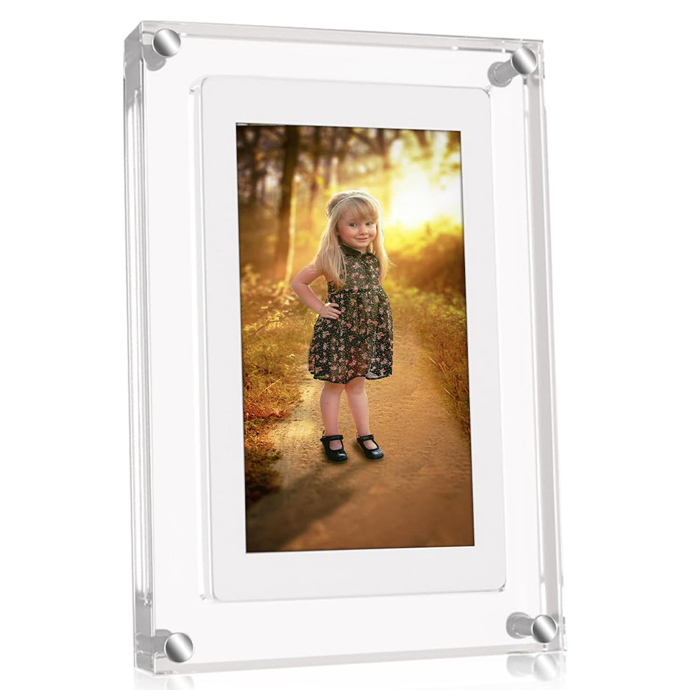 5 Inches Acrylic Digital Video Frame for Home Décor and Heartfelt Gift USB -Rechargeable_1