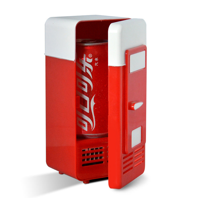 Hot and Cold Single Can Mini Desktop Beverage Refrigerator- USB Plugged-in_13