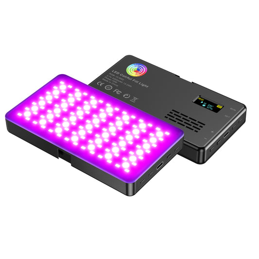 RGB LED Video Light Photography Fill Camera Lighting Panel- USB Rechargeable_0