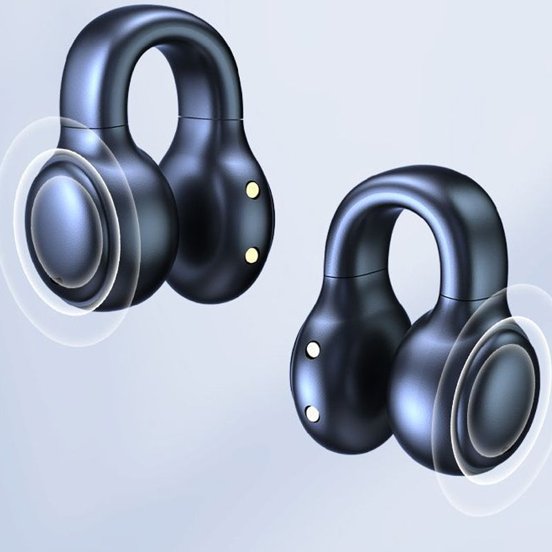 Ear Hanging Design Long Battery Life Wireless Headphones- USB Rechargeable_13