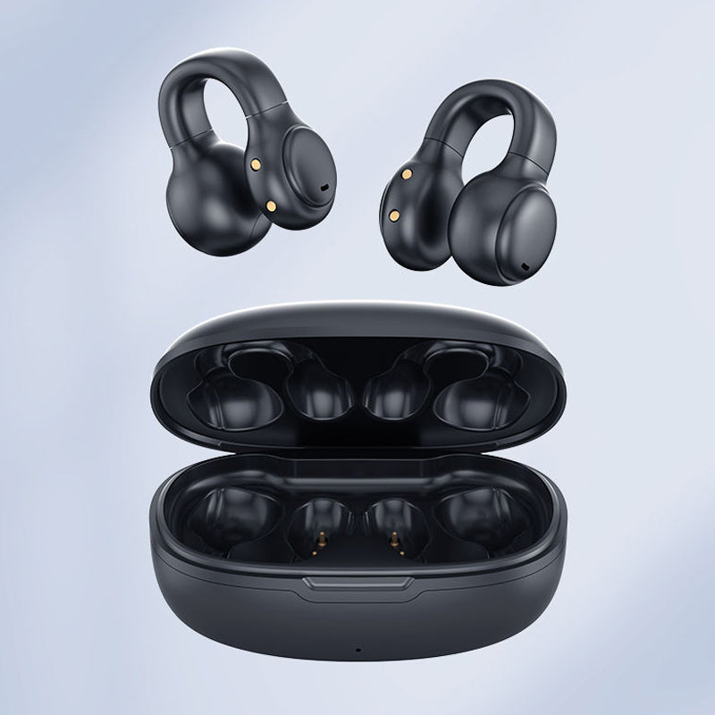 Ear Hanging Design Long Battery Life Wireless Headphones- USB Rechargeable_7
