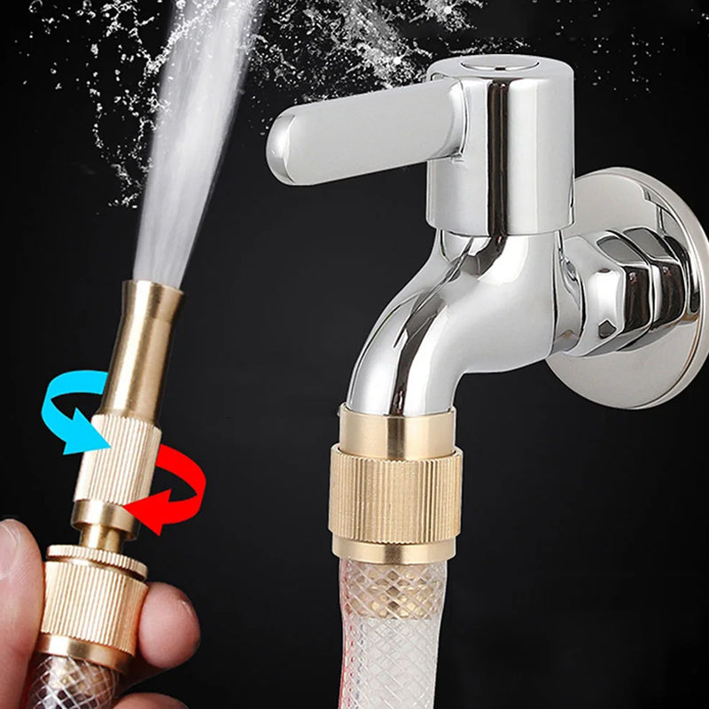 High-Pressure Jet Spray Brass Booster Water Spray Nozzle and Connector_7