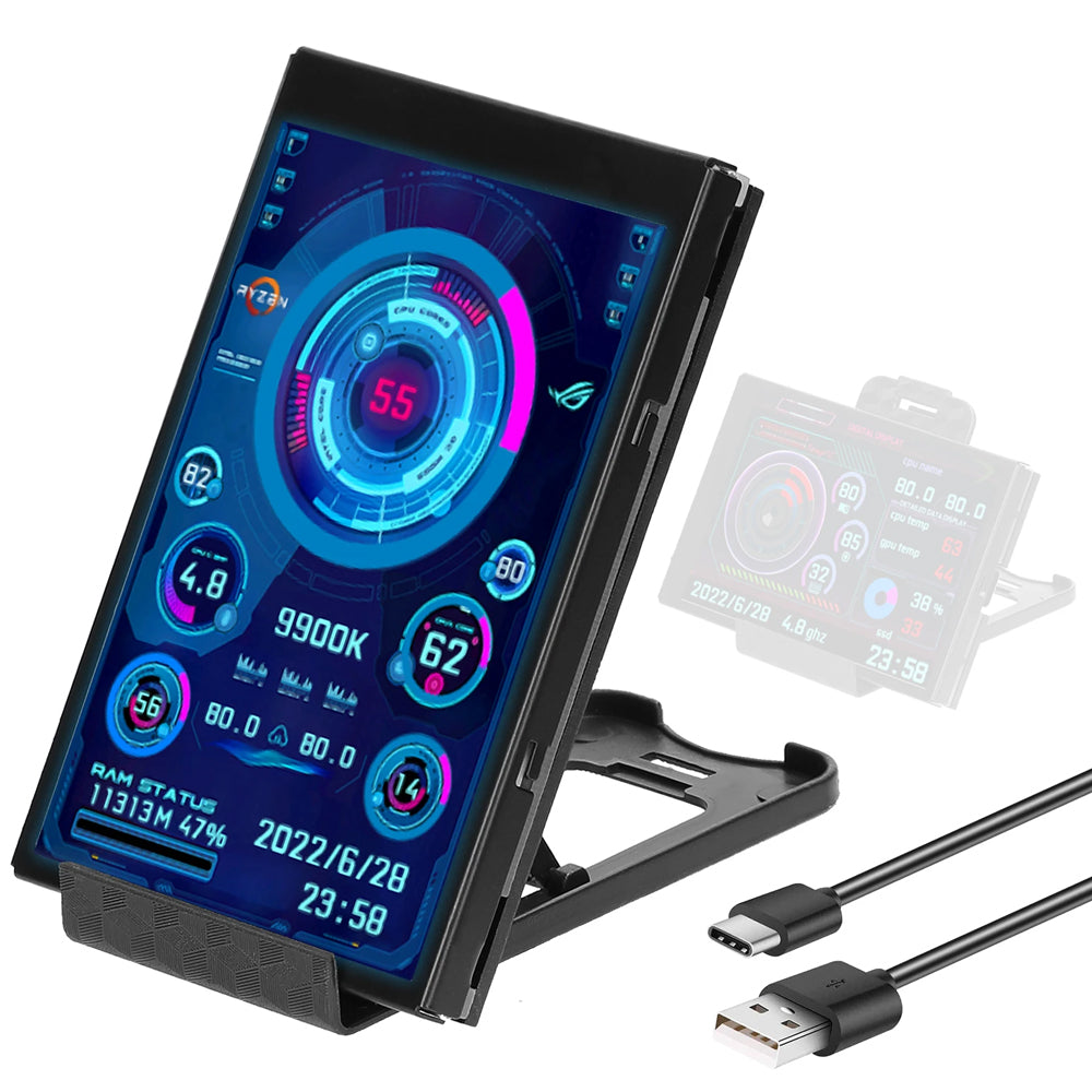 3.5 Inch IPS Type-C Interface Secondary Screen Computer HDD Monitor_0