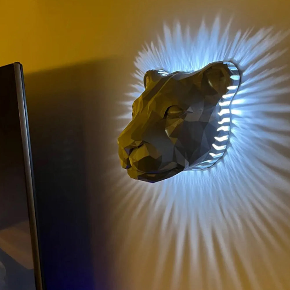 3D Resin Animal Statue and Wall Lamp Home Decoration- Battery Operated_9