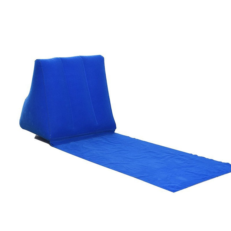 Waterproof Outdoor Inflatable Beach Pillow Triangle Cushion with Beach Mat_12