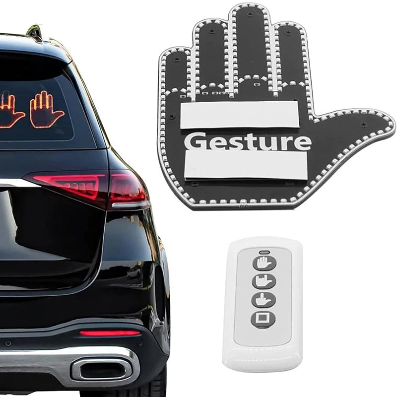 Finger Gesture Vehicle Light For Road Hand Signal with Remote Control- Battery Operated_7