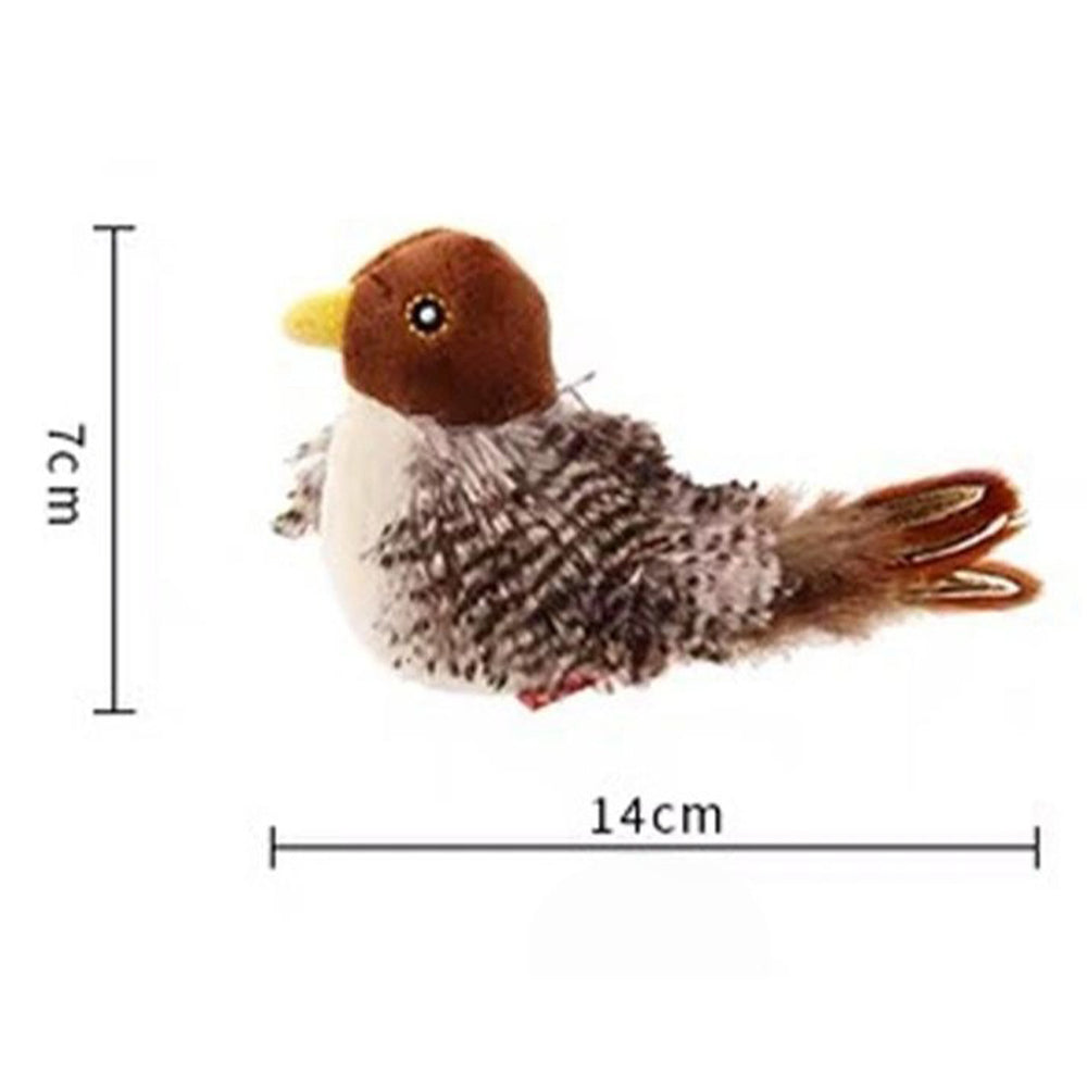 Interactive Simulated Bird Toy for Cats Realistic Design - Non-Removable Battery Powered_5