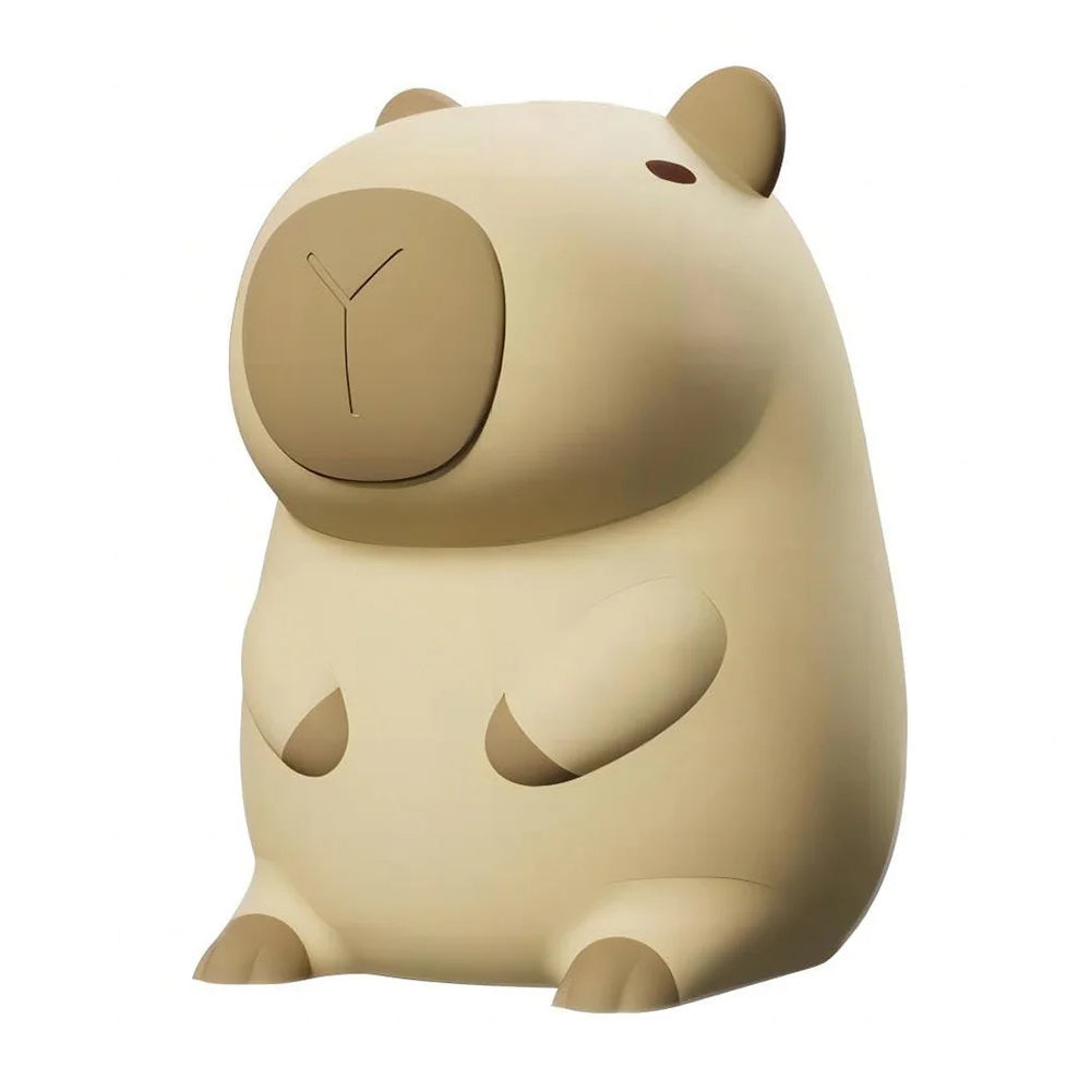 Novelty Cartoon Capybara Shaped Soft Silicone LED Night Light with Rechargeable and Touch Control_1