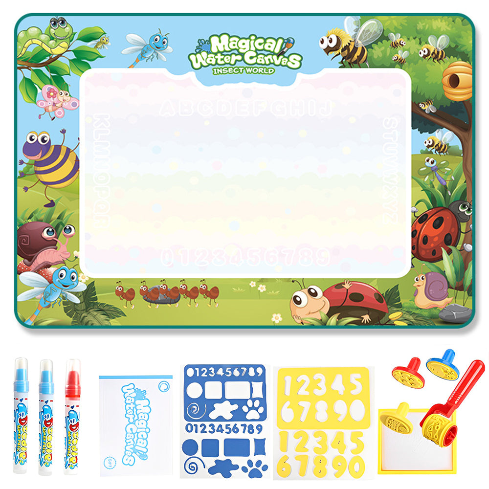 Reusable Mess Free Aqua Magic Doodle Mat Educational Toy for Kids_24