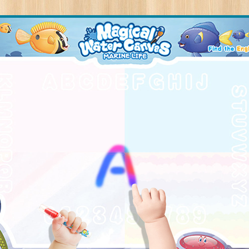 Reusable Mess Free Aqua Magic Doodle Mat Educational Toy for Kids_10