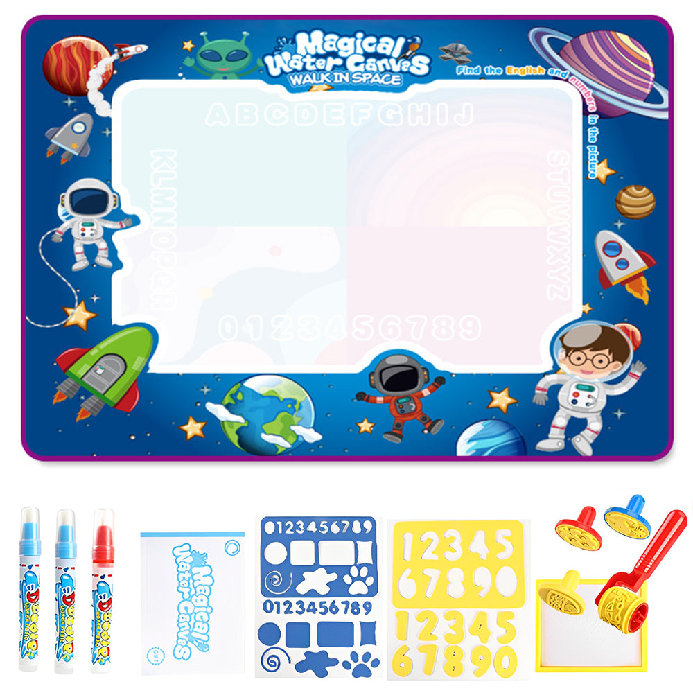 Reusable Mess Free Aqua Magic Doodle Mat Educational Toy for Kids_19