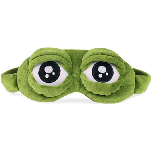 Cute Contoured Blackout Frog 3D Sleep Eye Mask for Sleeping_0