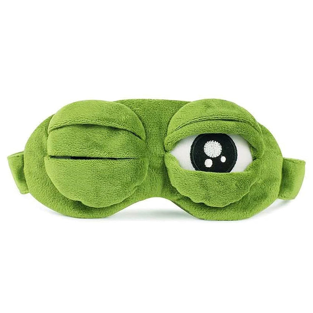 Cute Contoured Blackout Frog 3D Sleep Eye Mask for Sleeping_1