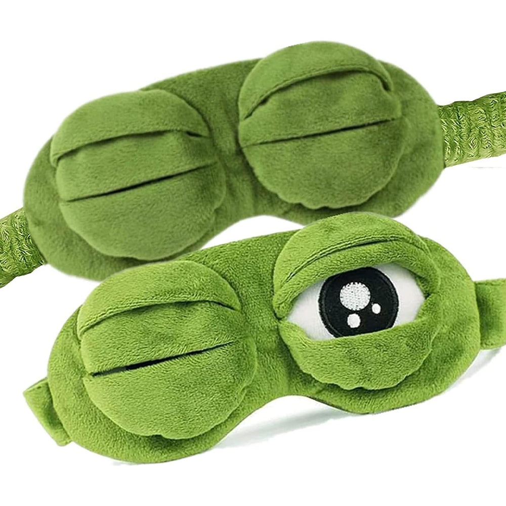 Cute Contoured Blackout Frog 3D Sleep Eye Mask for Sleeping_5