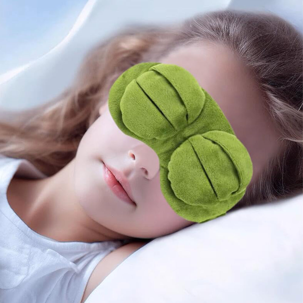 Cute Contoured Blackout Frog 3D Sleep Eye Mask for Sleeping_9