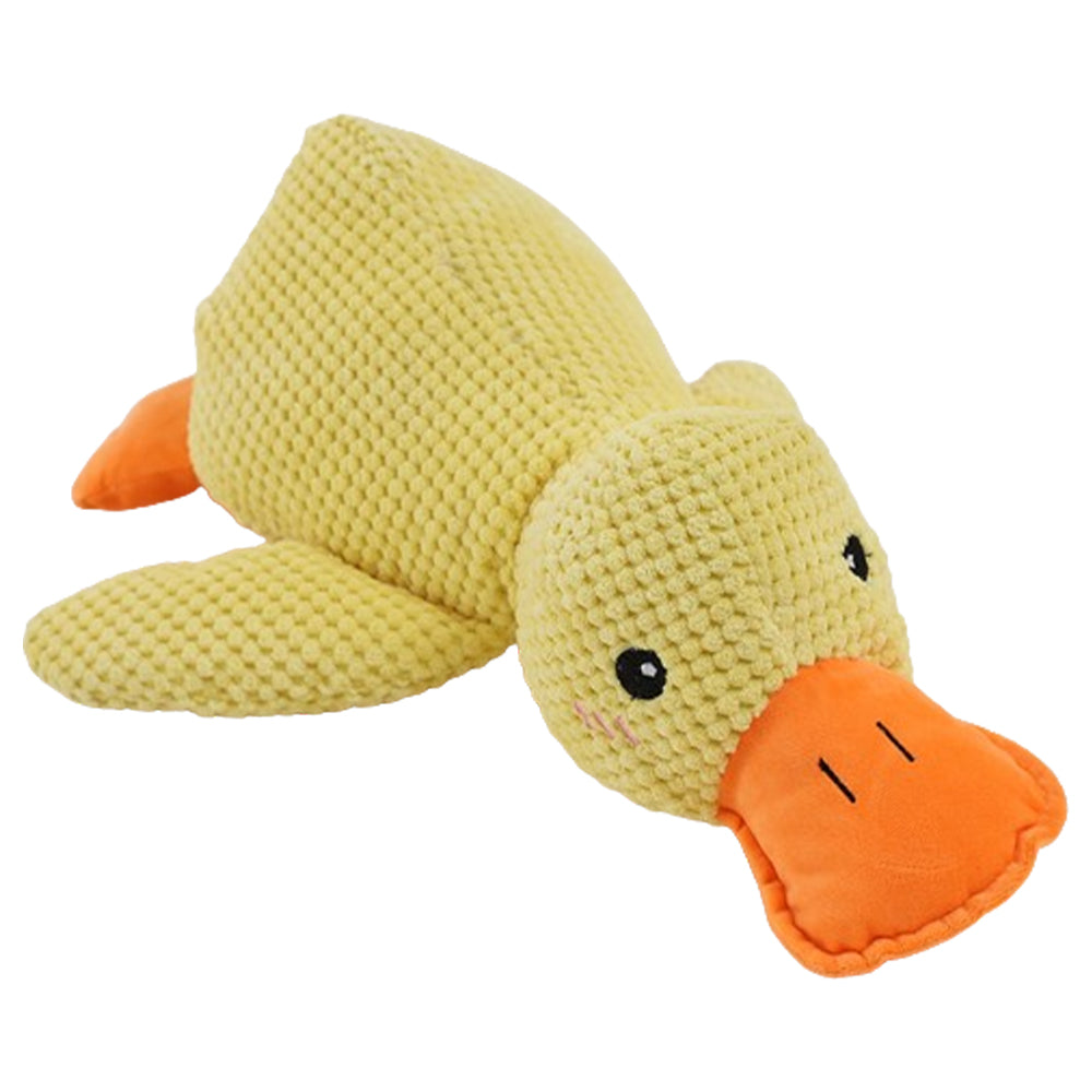 Cute Plush Duck Squeaky Dog Toy with Soft Squeake_1