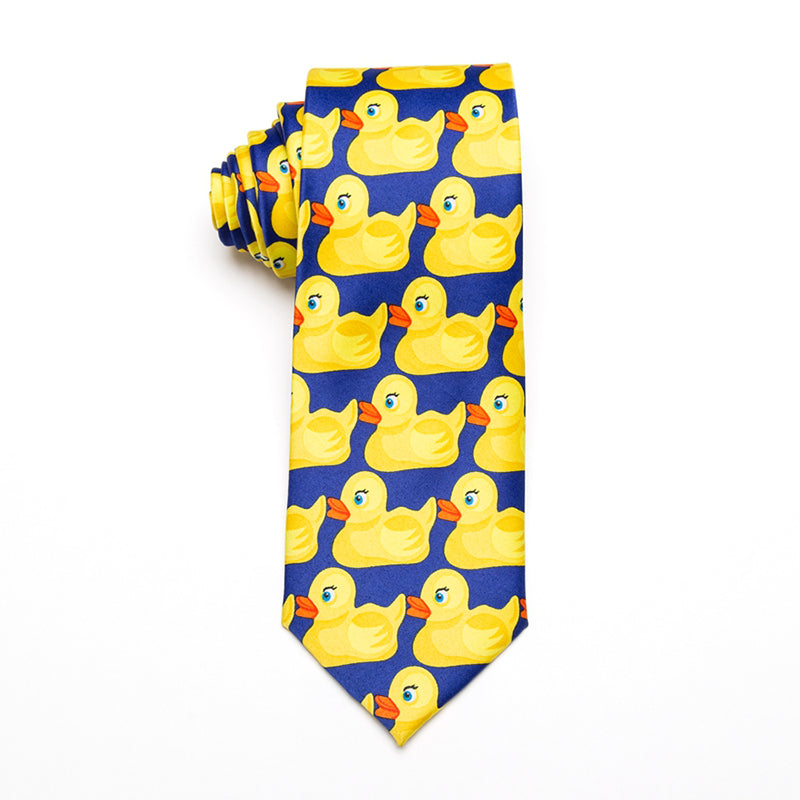 Yellow Rubber Duck Tie 3D Printed