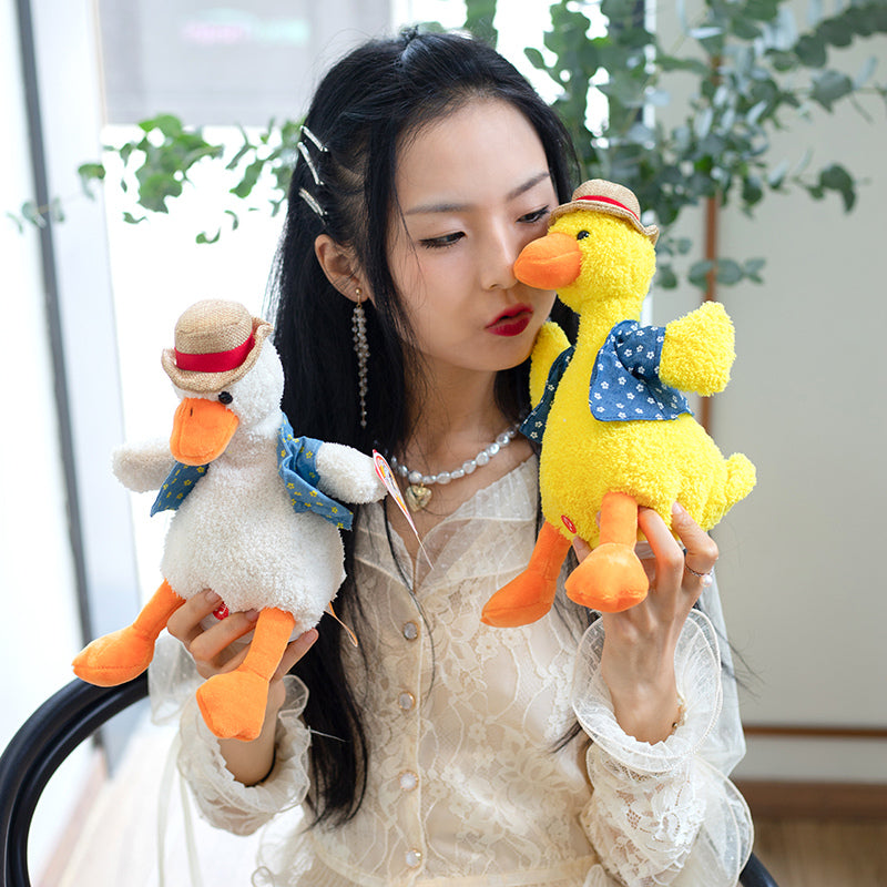 The Cute Stuffed Duck Toy That Can Learn To Talk And Sing Can Record, Sing And Dance, And Can Connect To Bluetooth As A Gift For
