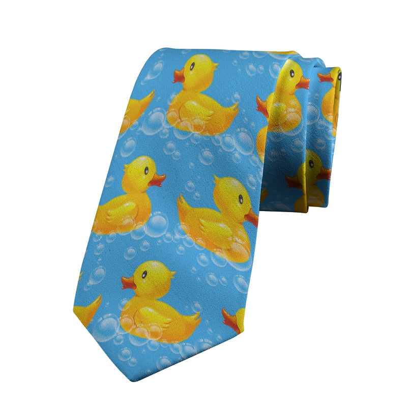 Yellow Rubber Duck Tie 3D Printed